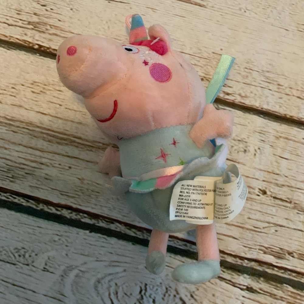Rare 2003 Peppa Pig in Unicorn Costume Plush‎ – Y2K Kidcore Aesthetic Vintage
